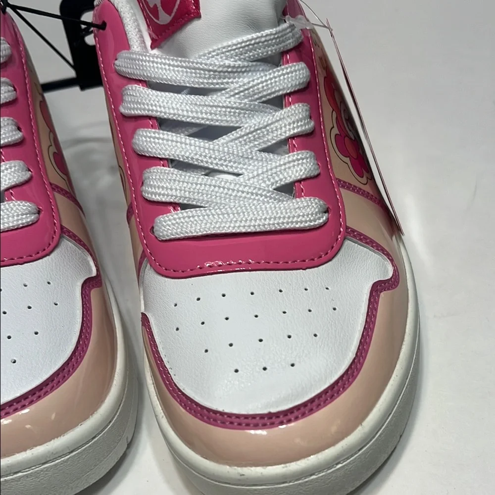Barbie Pink and White Floral Sneakers - Picture 5 of 15
